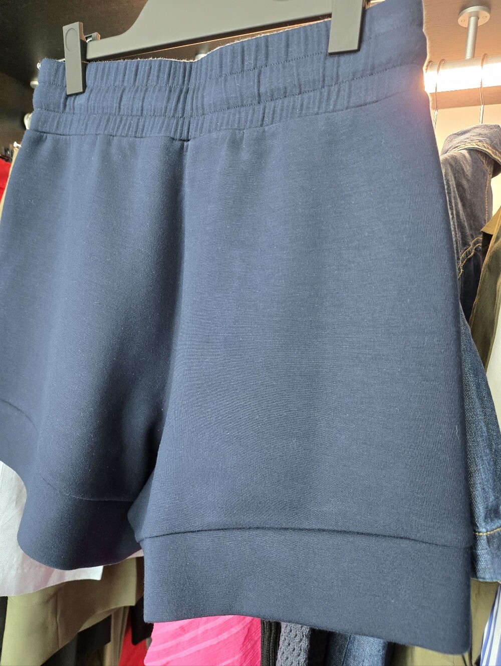 Varley Navy Drawcord Athletic Shorts - Picture 6 of 7